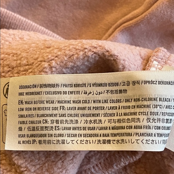 Abercrombie & Fitch Tweens Mauve Crew Neck Sweatshirt SZ  13/14 - Picture 5 of 5